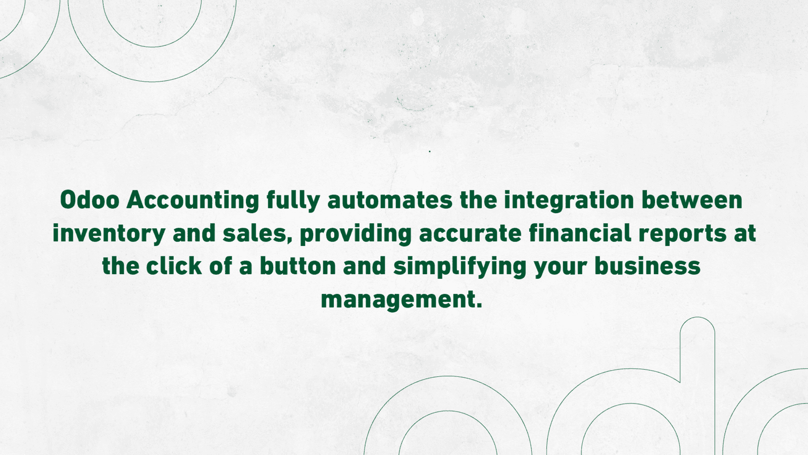 Odoo Accounting automates inventory and sales integration for accurate financial reports and simplified business management